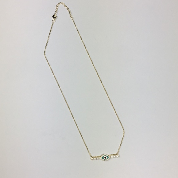 🆕 Sterling Silver Evil Eye Third Eye Bar N… - Picture 8 of 8